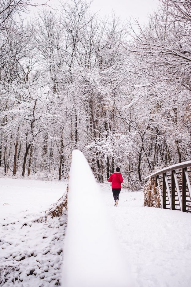 Winter outdoor workout