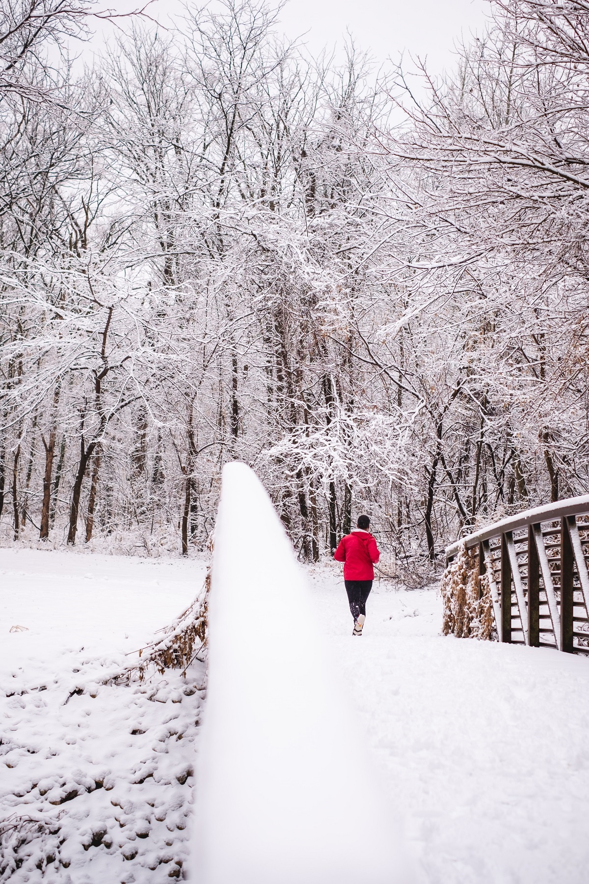 Winter outdoor workout